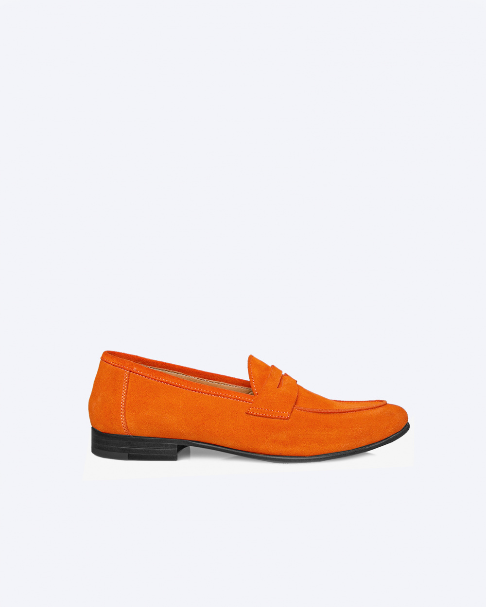 orange moccasins